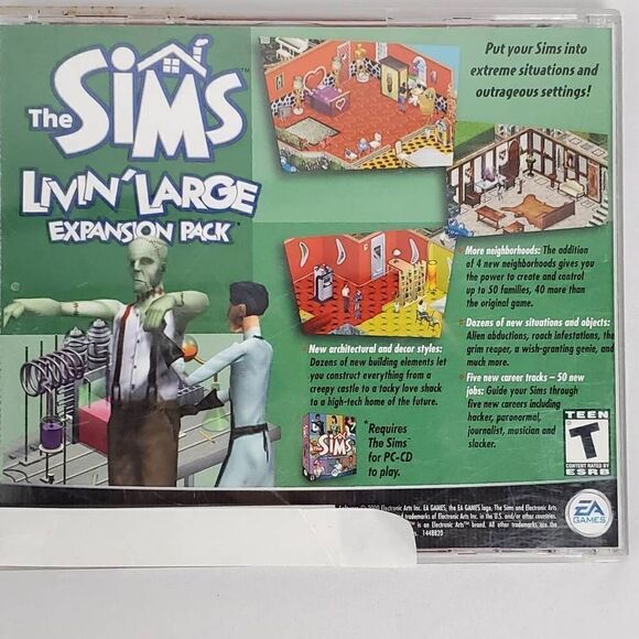 The Sims, Vacation Expansion Pack PC CD-ROM, Simulation Game, Manual and Key - Picture 3 of 3